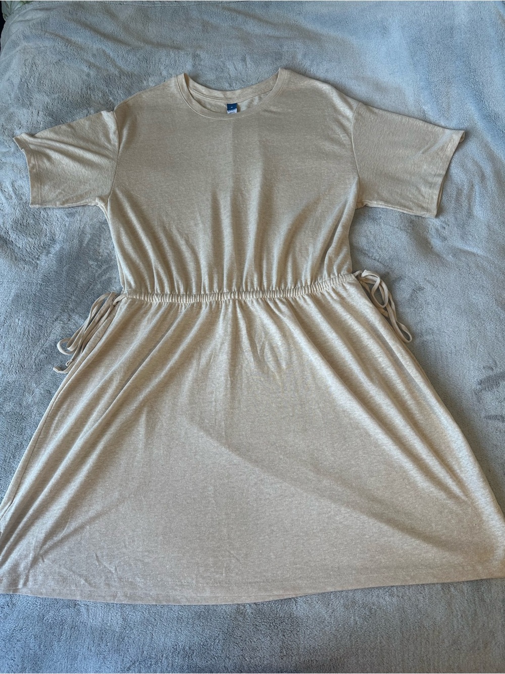 Old Navy Beige Crewneck Dress
